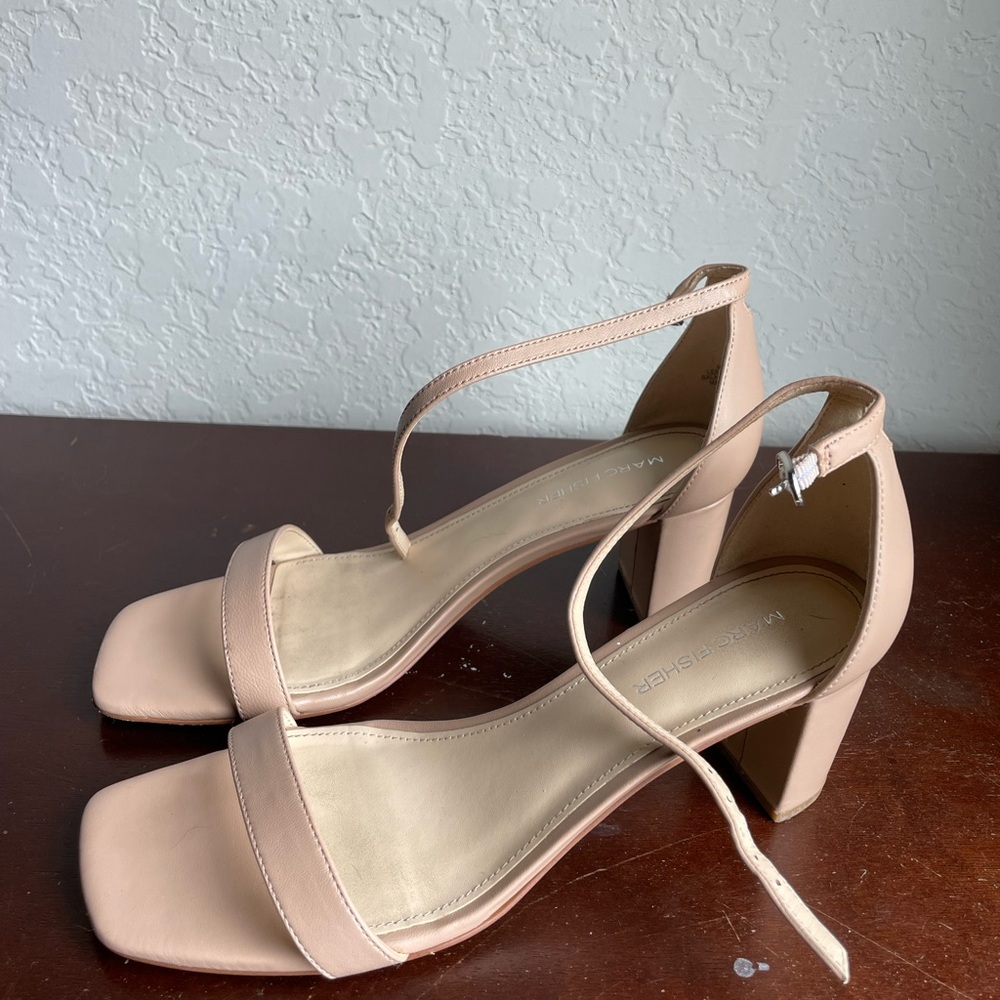 Marc Fisher Elegant Nude Heeled Sandals